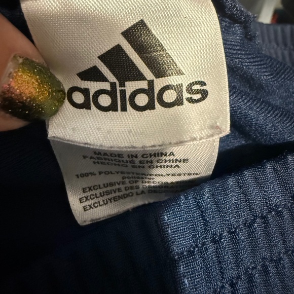Adidas Navy Blue Joggers - Picture 6 of 9